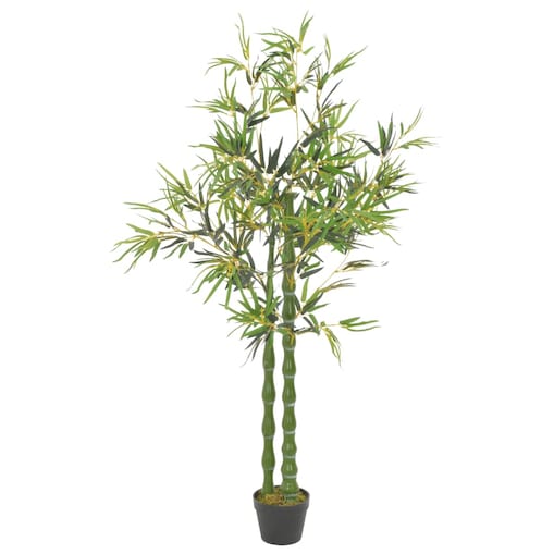 vidaXL Sztuczny bambus z doniczką, zielony, 160 cm