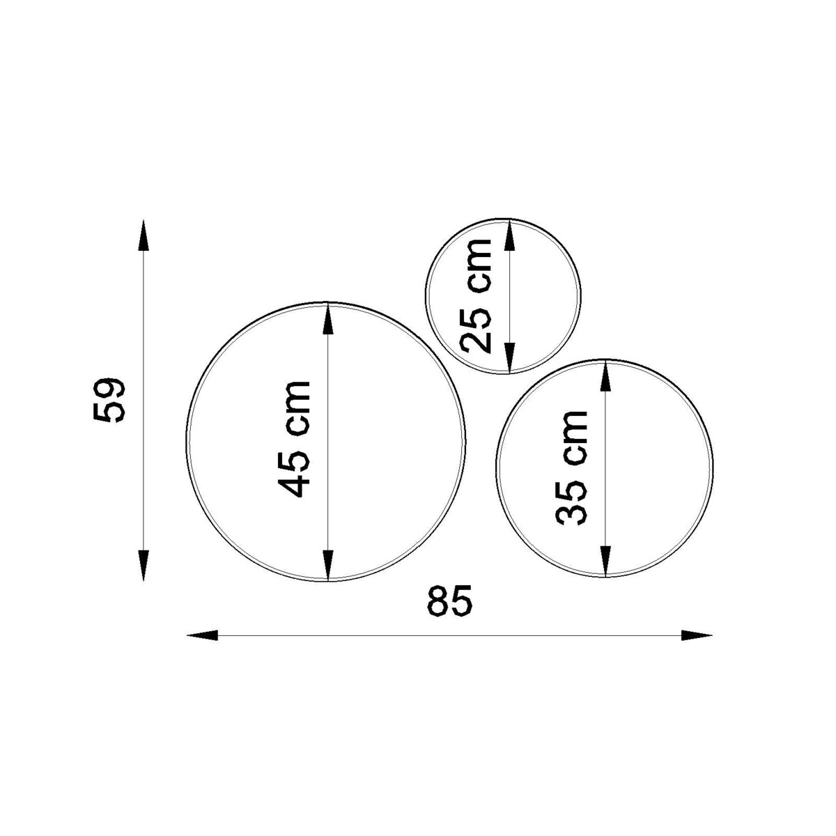 Plafon ARENA 35 biała