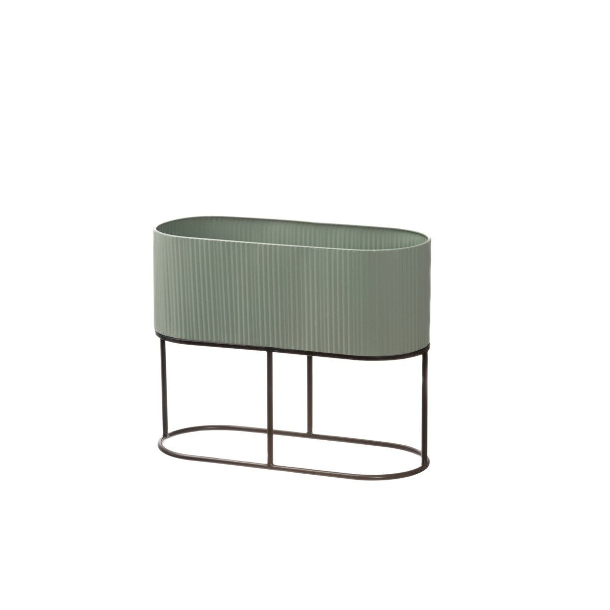 Owalny kwietnik metalowy, wys. 40 cm