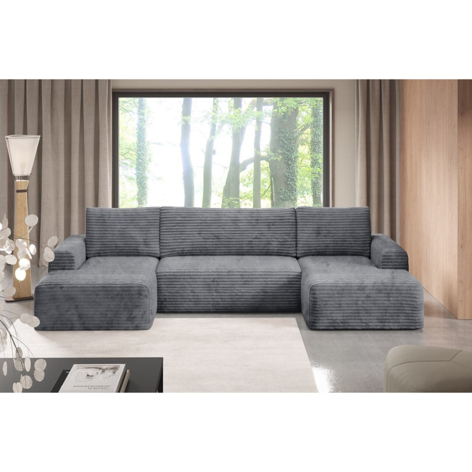 Narożnik SONTII U gruby sztruks Kolor: TILIA 90