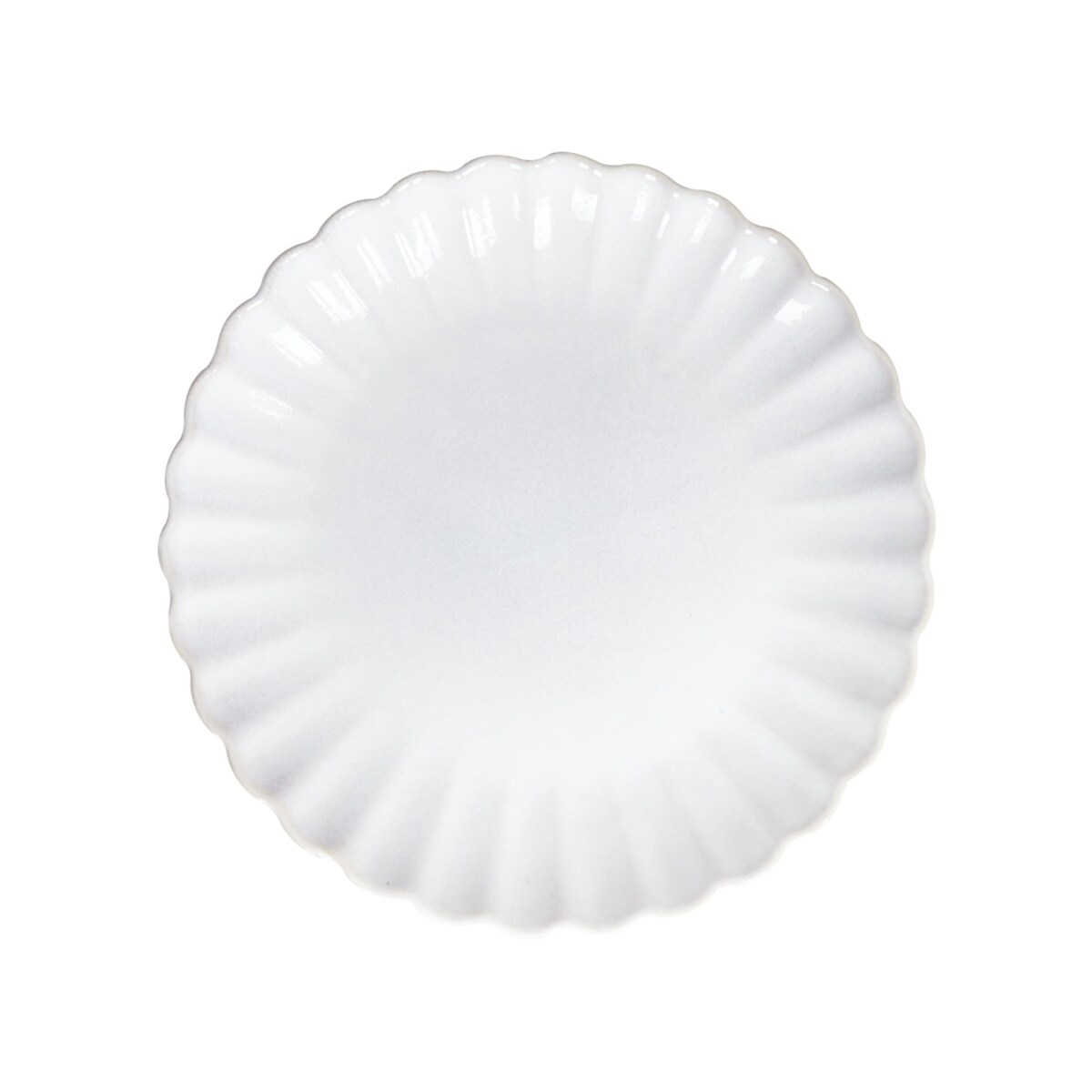 Zestaw 4 małych talerzy NETTLE Kamionka Biały