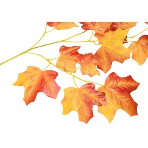 POMARAŃCZOWE jesienne liście gałązka dodatek do stroika wiązanki święta