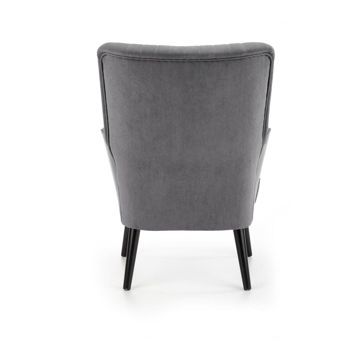 FOTEL WYPOCZYNKOWY Darli szary DREWNIANE NOGI podłokietniki