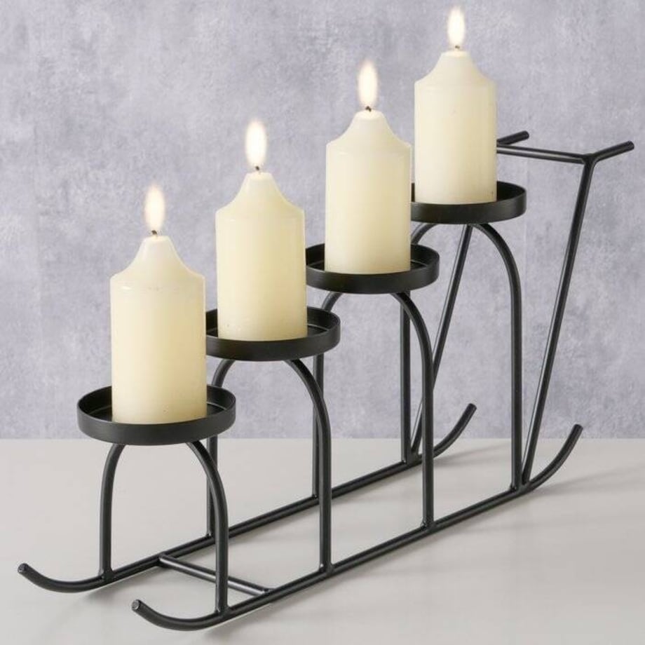 Metalowy świecznik SANIE 20,3x45,5 cm