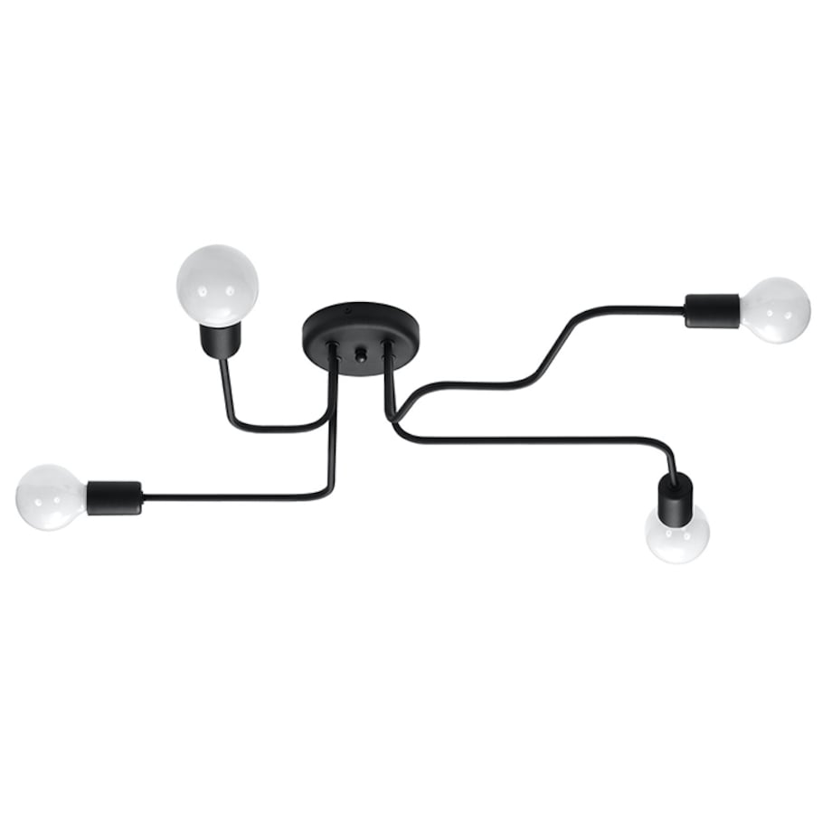 Żyrandol VECTOR 4 czarny