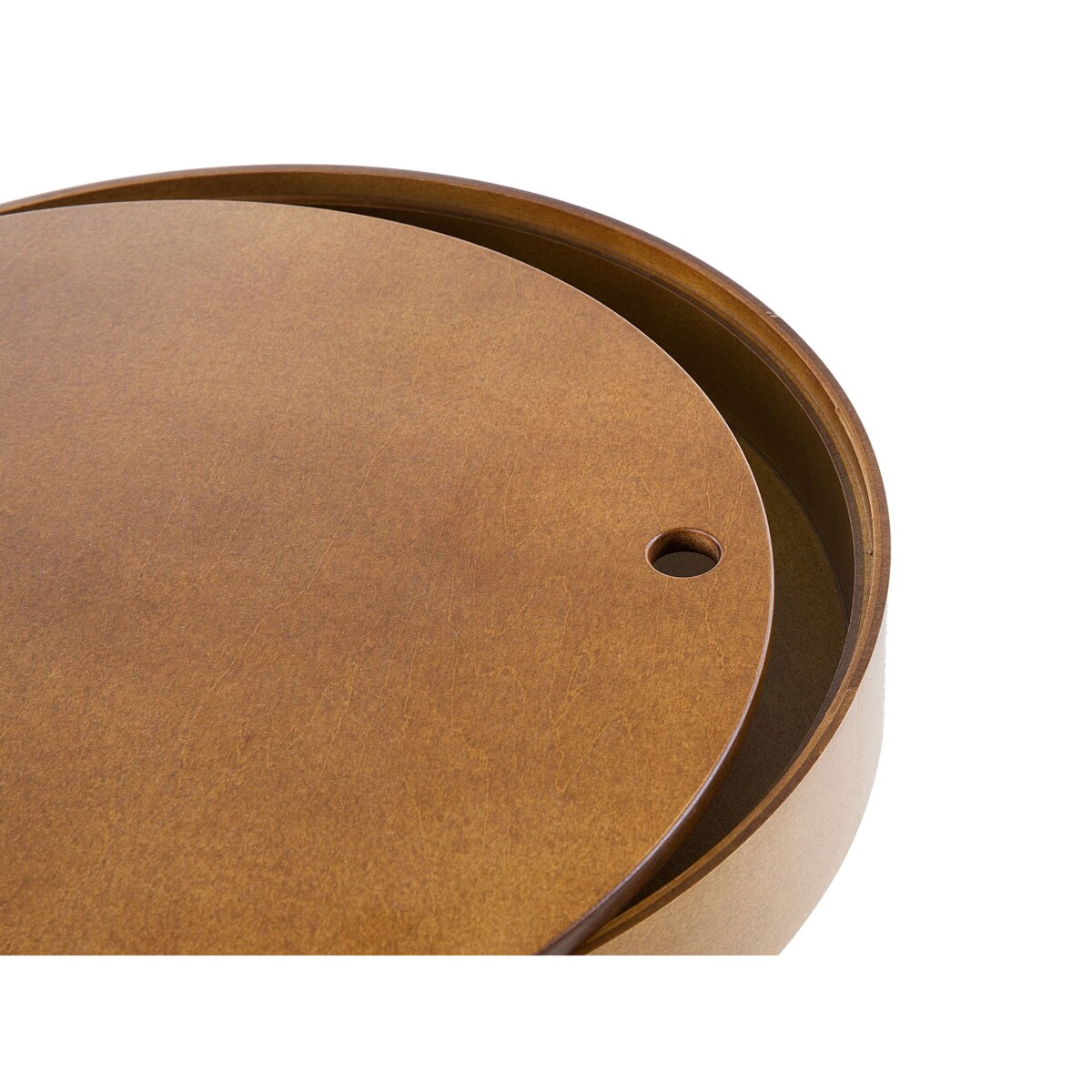 Stolik pomocniczy ciemne drewno OREGON