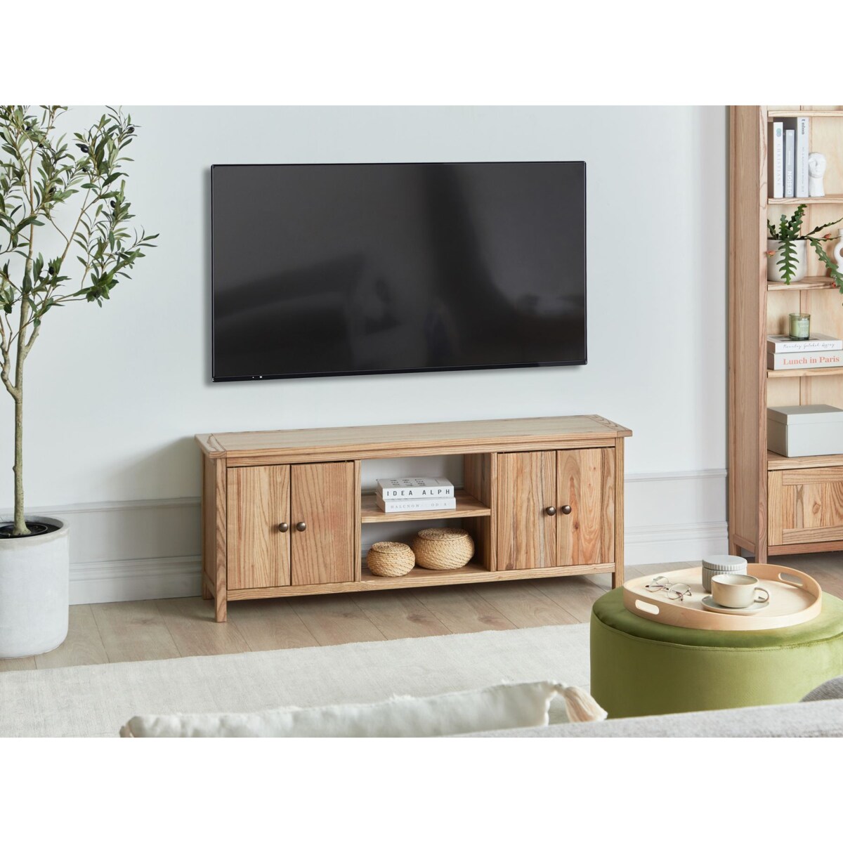 Szafka RTV Drewno Jasne drewno SALTON