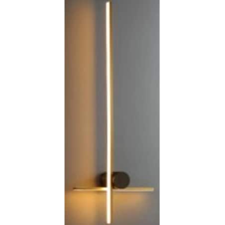 LAMPA ŚCIENNA PORTEBA ZŁOTO CZARNA