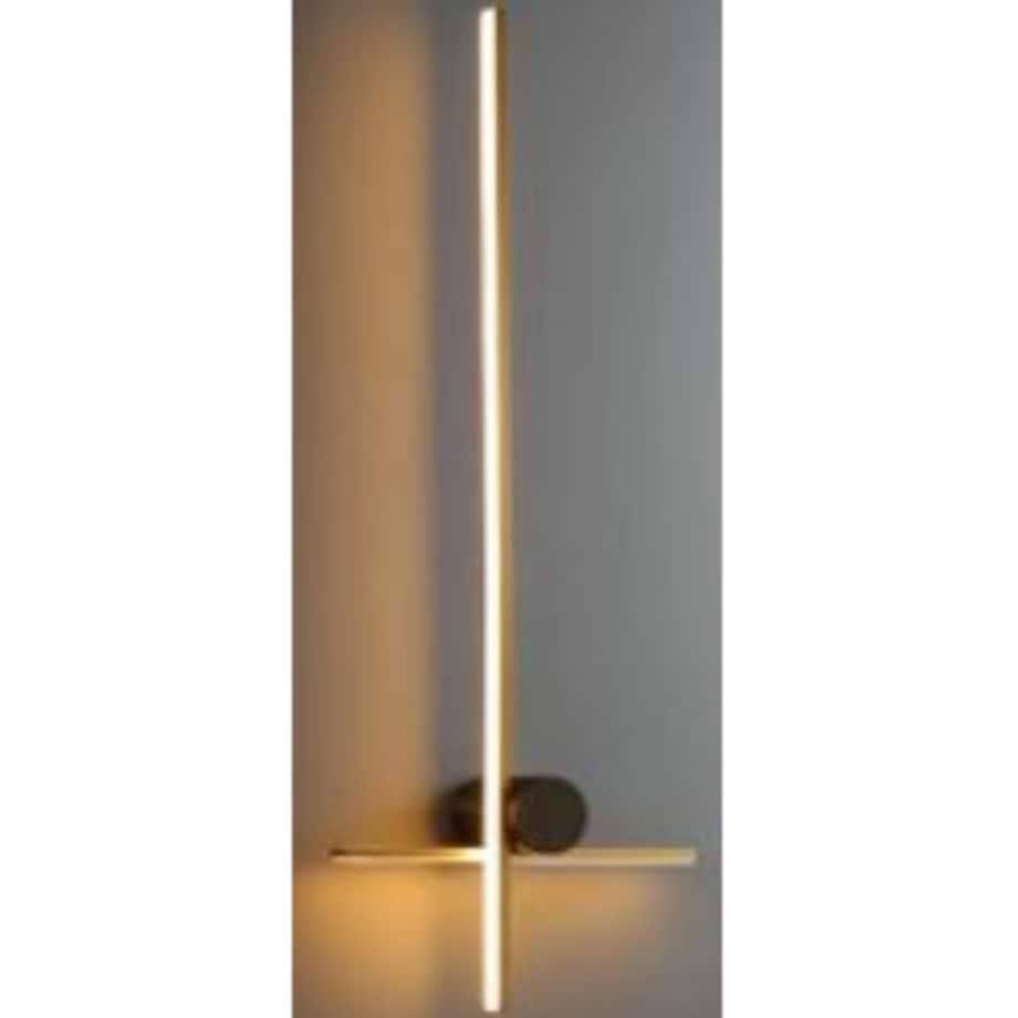 LAMPA ŚCIENNA PORTEBA ZŁOTO CZARNA