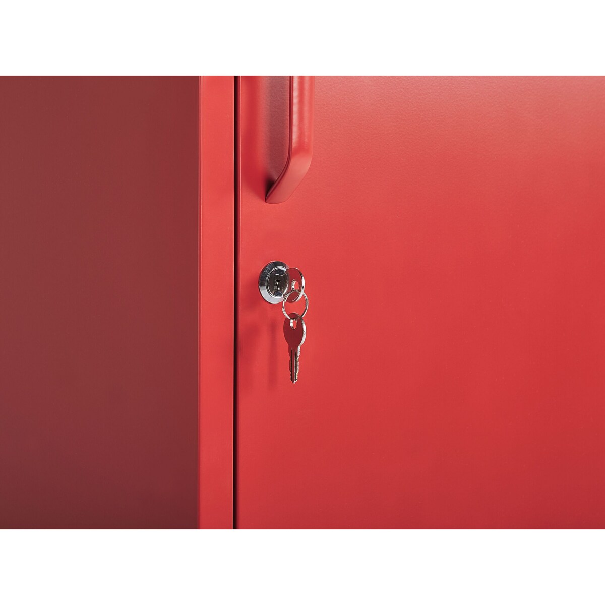 Szafa biurowa metalowa czerwona FROME