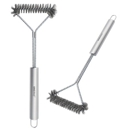 Szczotka do czyszczenia grilla, stal nierdzewna, KINGHOFF