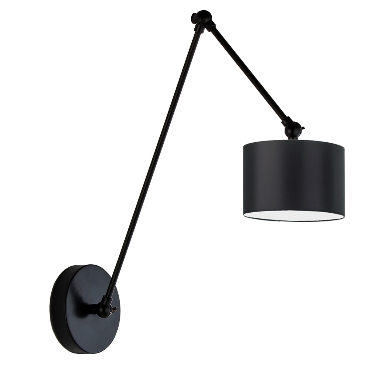 Kinkiet przegubowy lampa ścienna lampa na ścianę regulowany z abażurem walec SOUL II