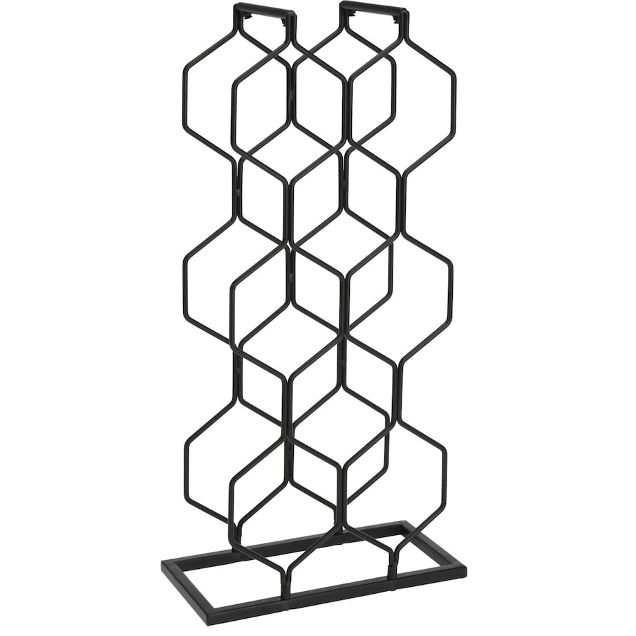 Stojak na wino metalowy, na 8 butelek, wys. 48 cm