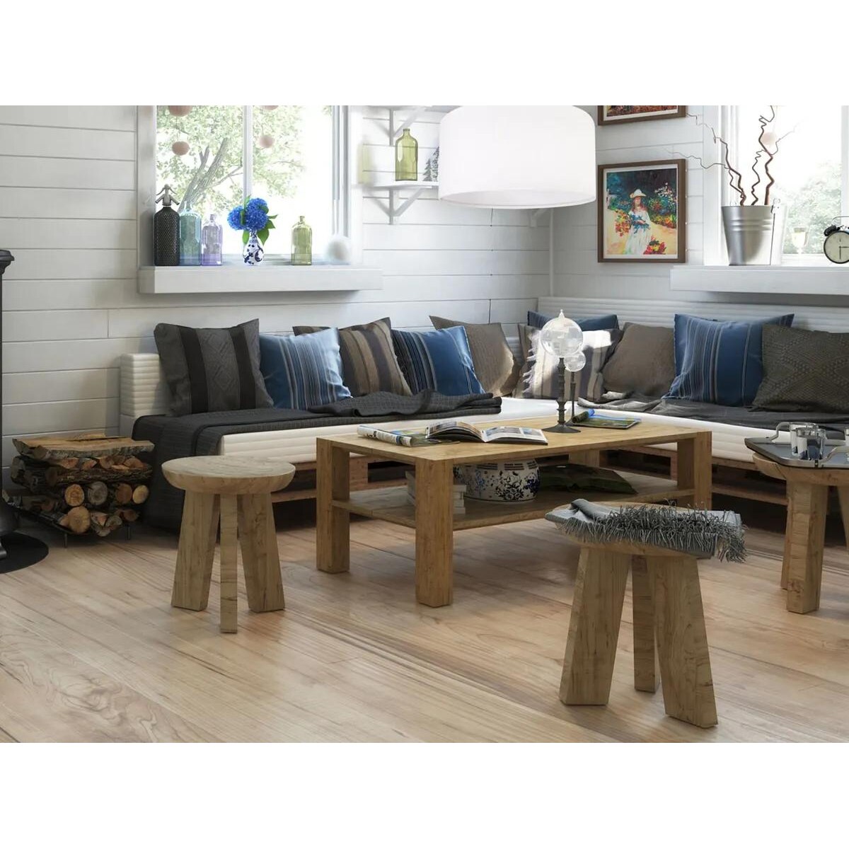 Lampa wisząca HOME 60 biała