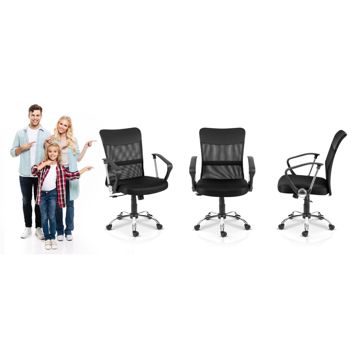 Fotel biurowy obrotowy krzesło Vensi mikrosiatka Sofotel