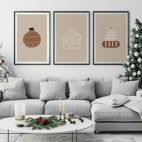 3 x plakat dla dzieci | święta 2 40x50