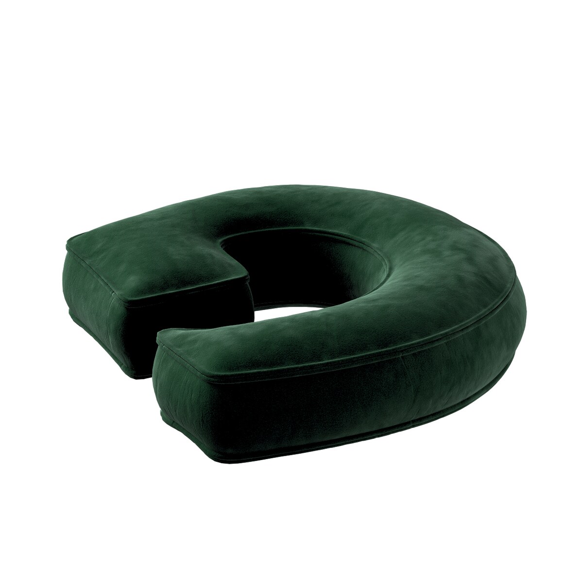 Poduszka literka G, butelkowa zieleń, 35x40cm, Posh Velvet