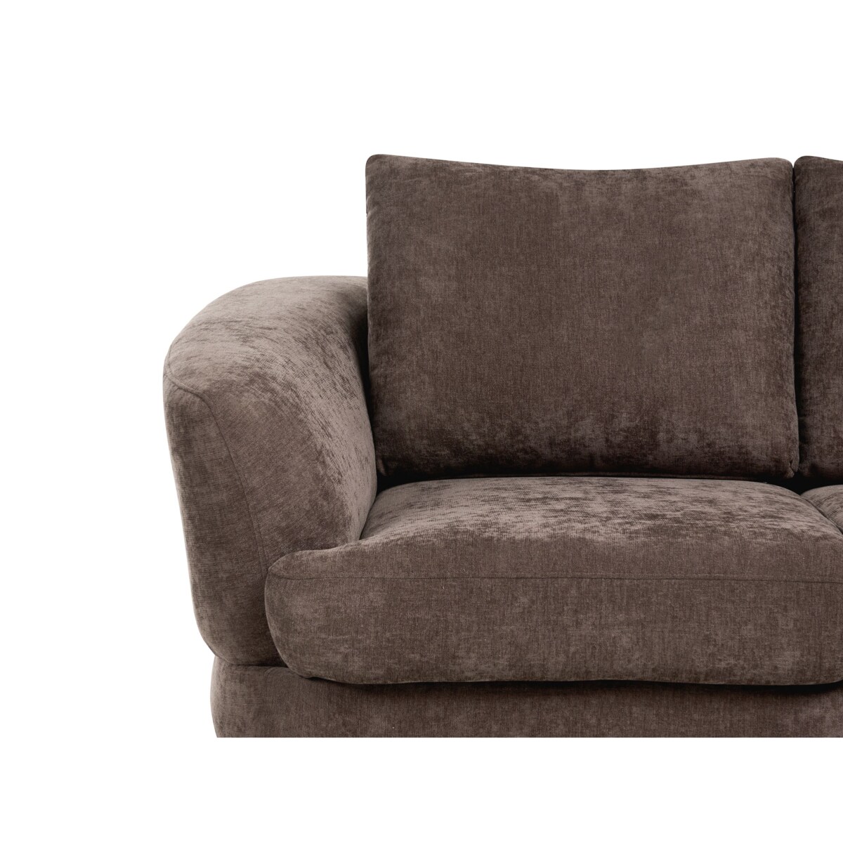 Sofa dla 2 osób KJAER Szenil Ciemnobrązowy