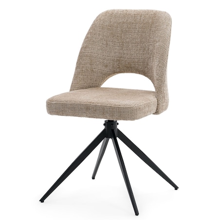 Krzesło obrotowe tapicerowane MILO II ciemny beż do salonu jadalni kuchni