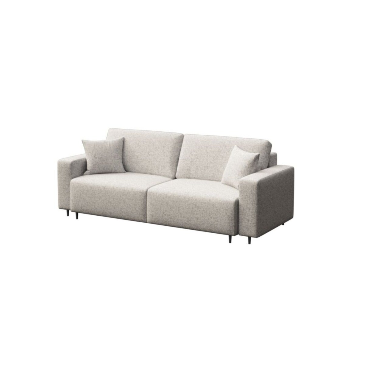 Hesto 3-osobowa rozkładana sofa - jasnobeżowa