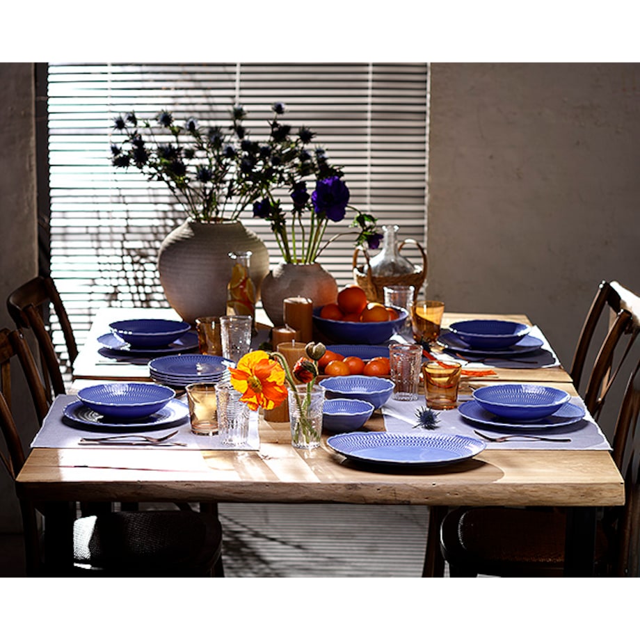 Talerz głęboki 22 cm Sofia Szafirowa LB03