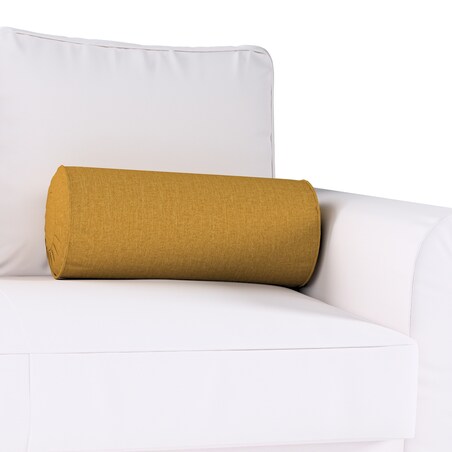 Poduszka wałek z zakładkami, miodowy szenil, Ø20 x 50 cm, City