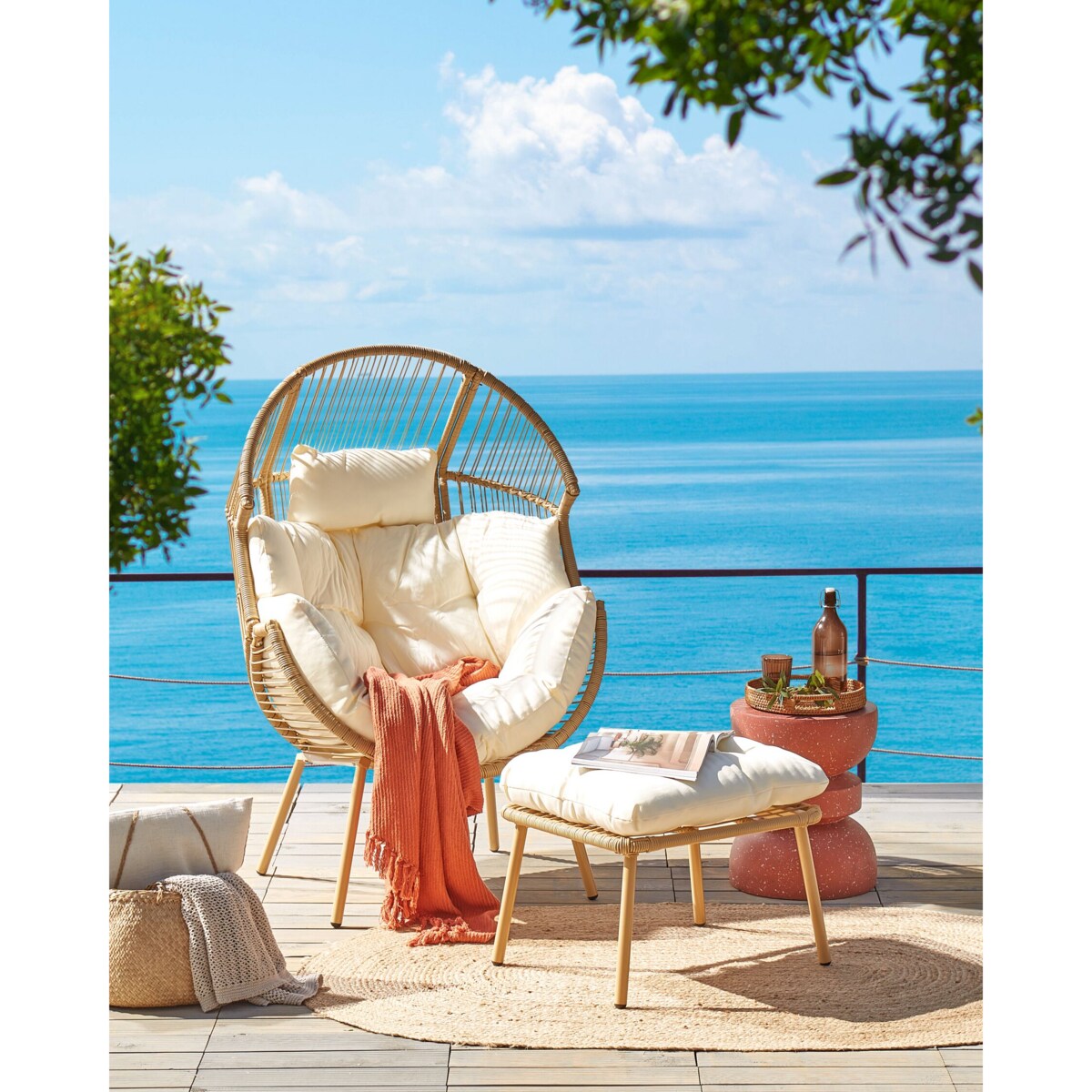 Krzesło ogrodowe Naturalny MURANO