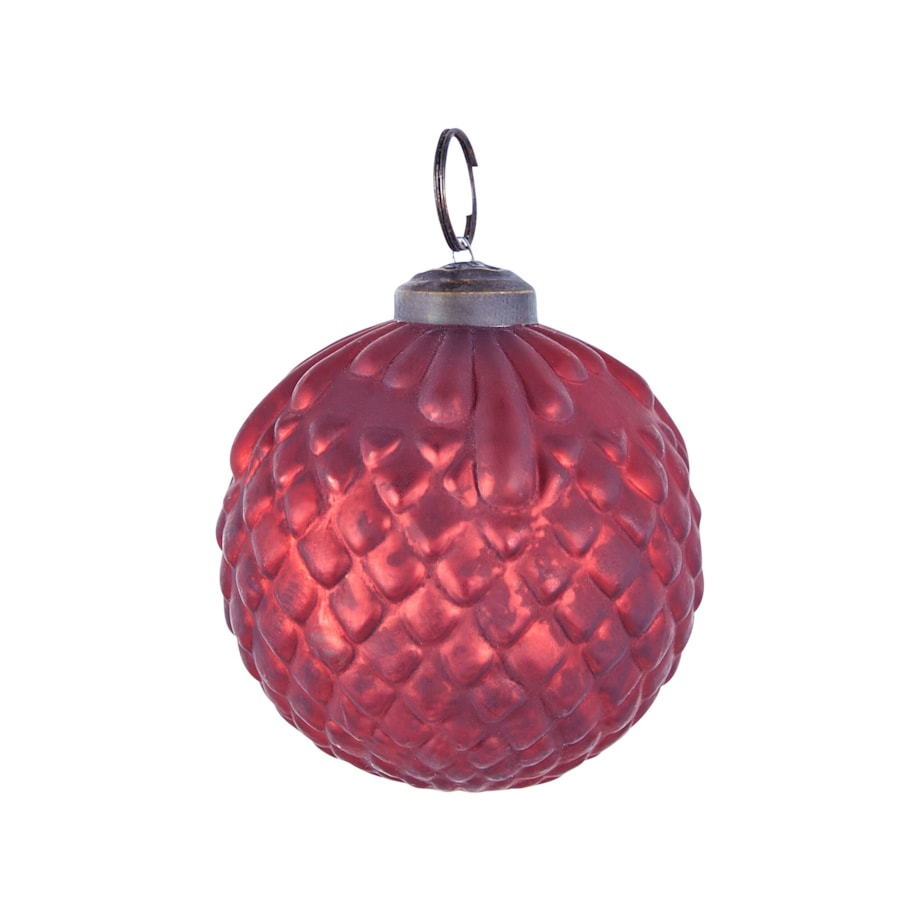 Zestaw 6 bombek szklanych czerwony ARGENTIN