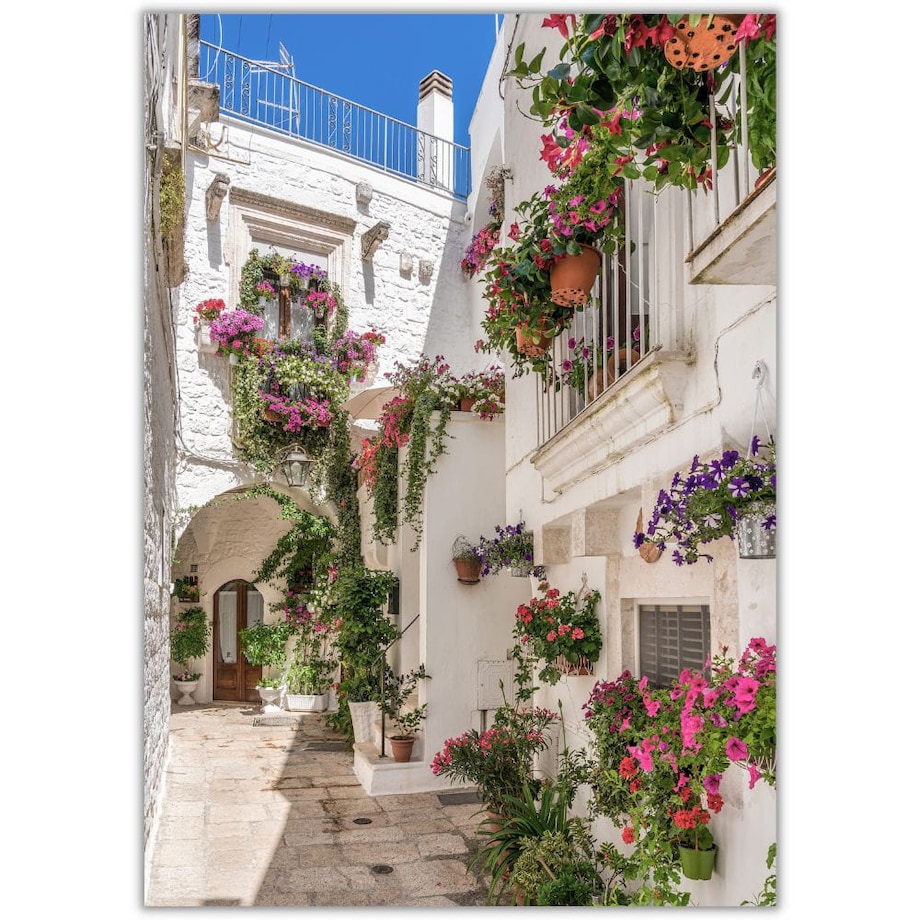 plakat uliczka cisternino apulia 50x70