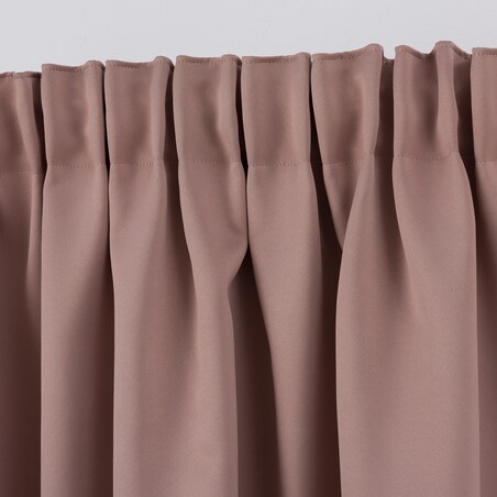Zasłona zaciemniająca na taśmie marszczącej pudrowy róż 140 x 280 cm 1 szt. 140x280 różowy-beżowy