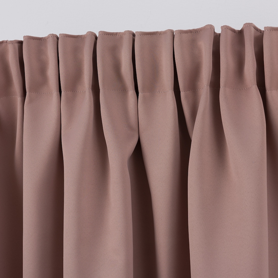 Zasłona zaciemniająca na taśmie marszczącej pudrowy róż 140 x 280 cm 1 szt. 140x280 różowy-beżowy