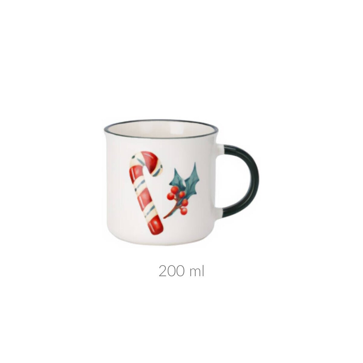 Zestaw kubków z porcelany 200 ml, 2 szt.