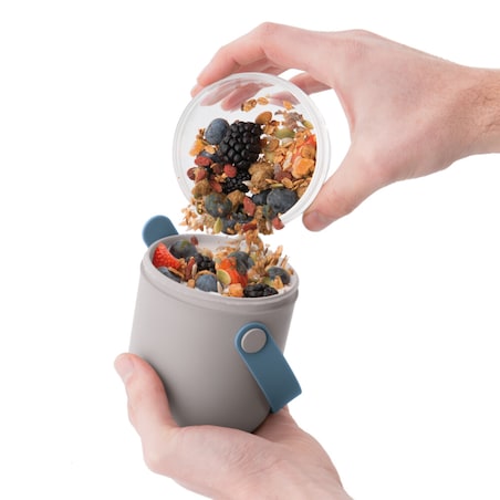 Podwójny pojemnik obiadowy, szary BergHOFF