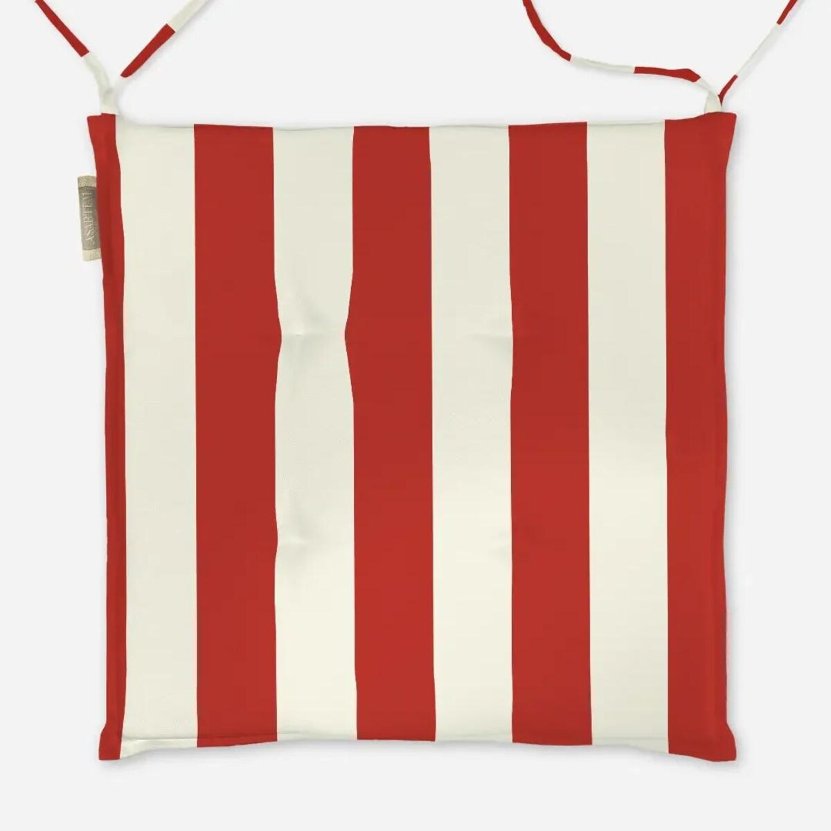 Poduszka świąteczna na krzesło - klasyczne czerwone pasy