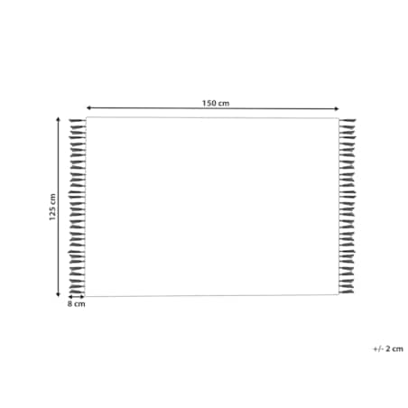 Bawełniany koc 125 x 150 cm pomarańczowy KHARI