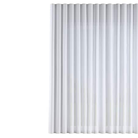 Firana na taśmie wave 300x245 prześwitujący biały