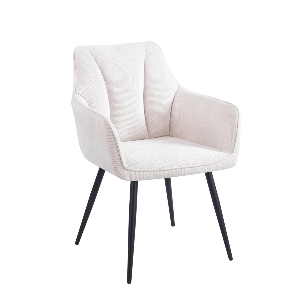 Krzesło beżowe tkanina ADELE II nowoczesne do salonu jadalni