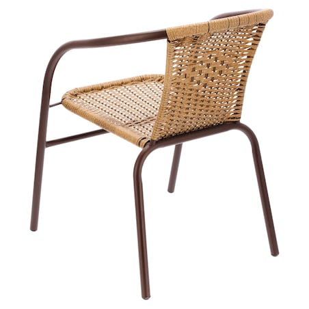 2 x KRZESŁO OGRODOWE balkonowe na balkon taras TECHNORATTAN fotel BISTRO
