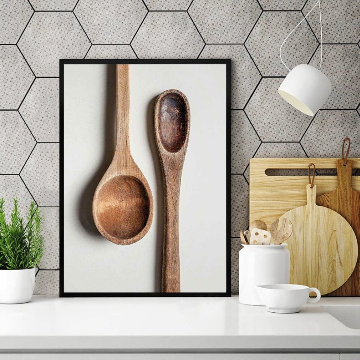 Poster Story, Plakat, Obraz - Drewniane Łyżki, wymiary 30 x 42 cm