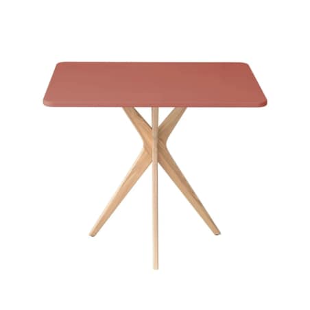 Stół CUTTI 55x80 koralowy/jesion