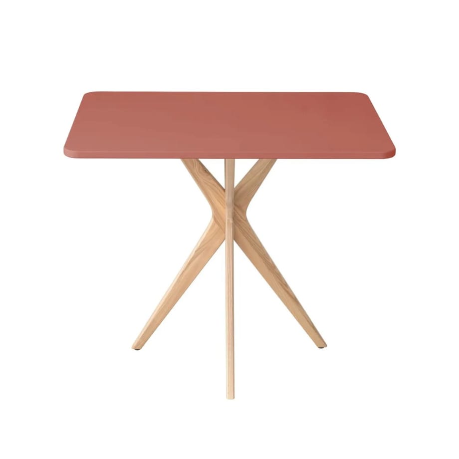 Stół CUTTI 55x80 koralowy/jesion