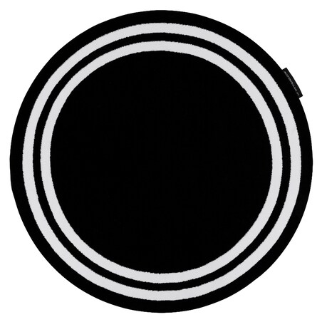 Dywan HAMPTON Ramka koło czarny koło 120 cm