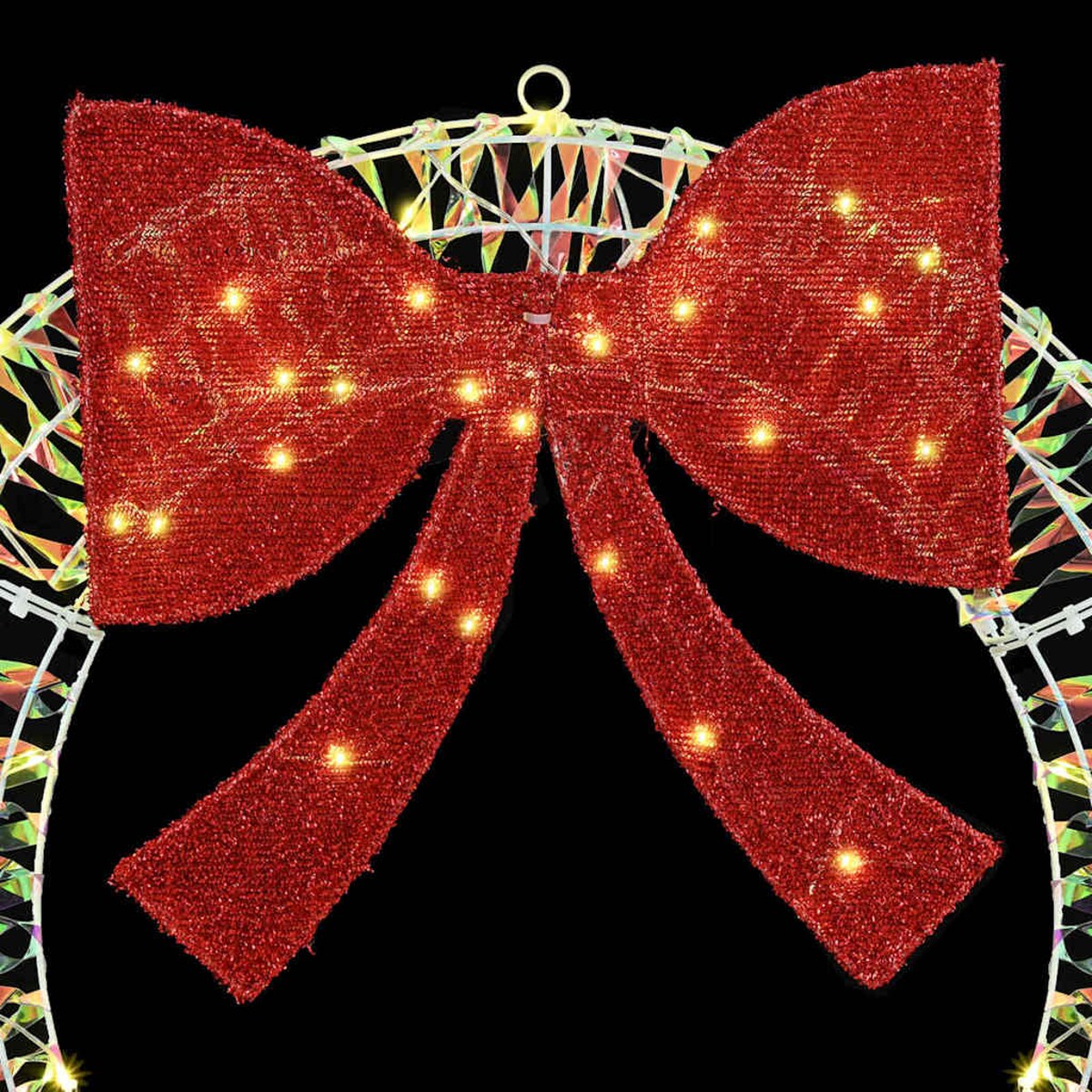 vidaXL Wianek z 150 diodami LED Ciepła biel 120 cm PET