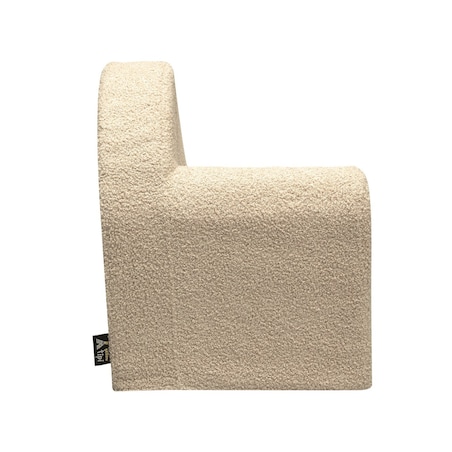 Fotelik Mati, jasny beż, 52 x 34 x 41,5 cm, Boucle