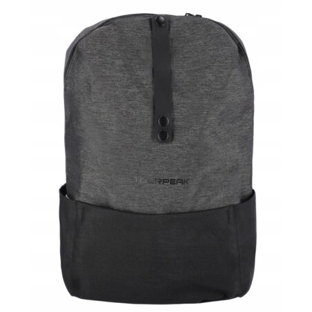 Plecak Czarny / Szary Miejski Podróżny Na Laptop 15,6" Pojemny Do Samolotu