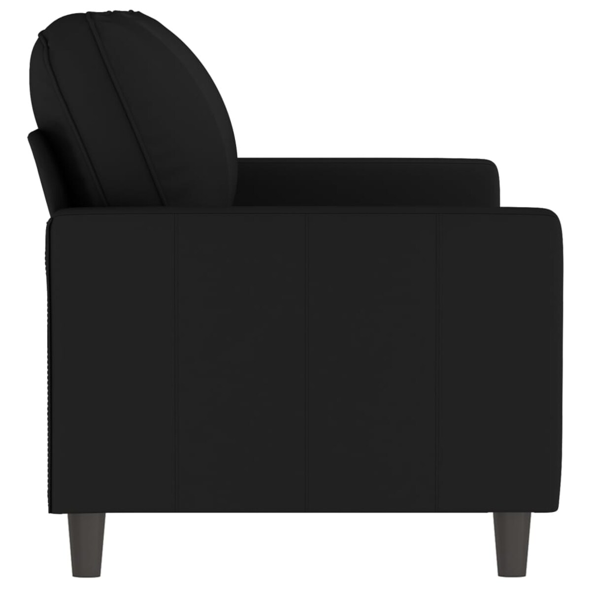 vidaXL Sofa 2-osobowa, czarna, 140 cm, tapicerowana aksamitem