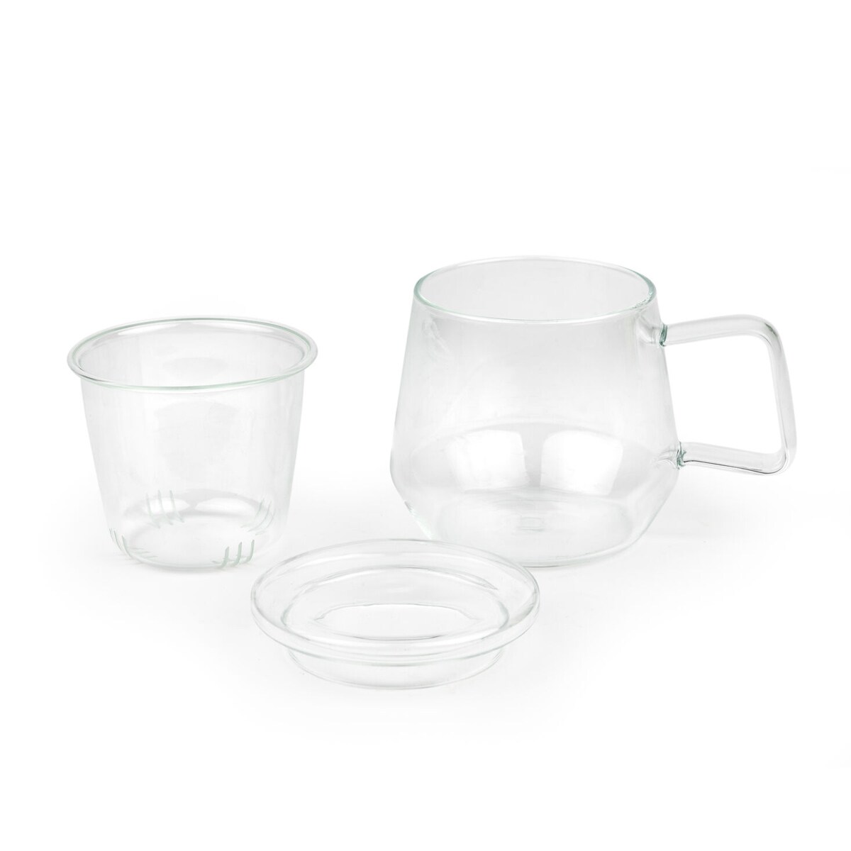 Kubek szklany z zaparzaczem Livorno 290ml - bezbarwny / Bredemeijer