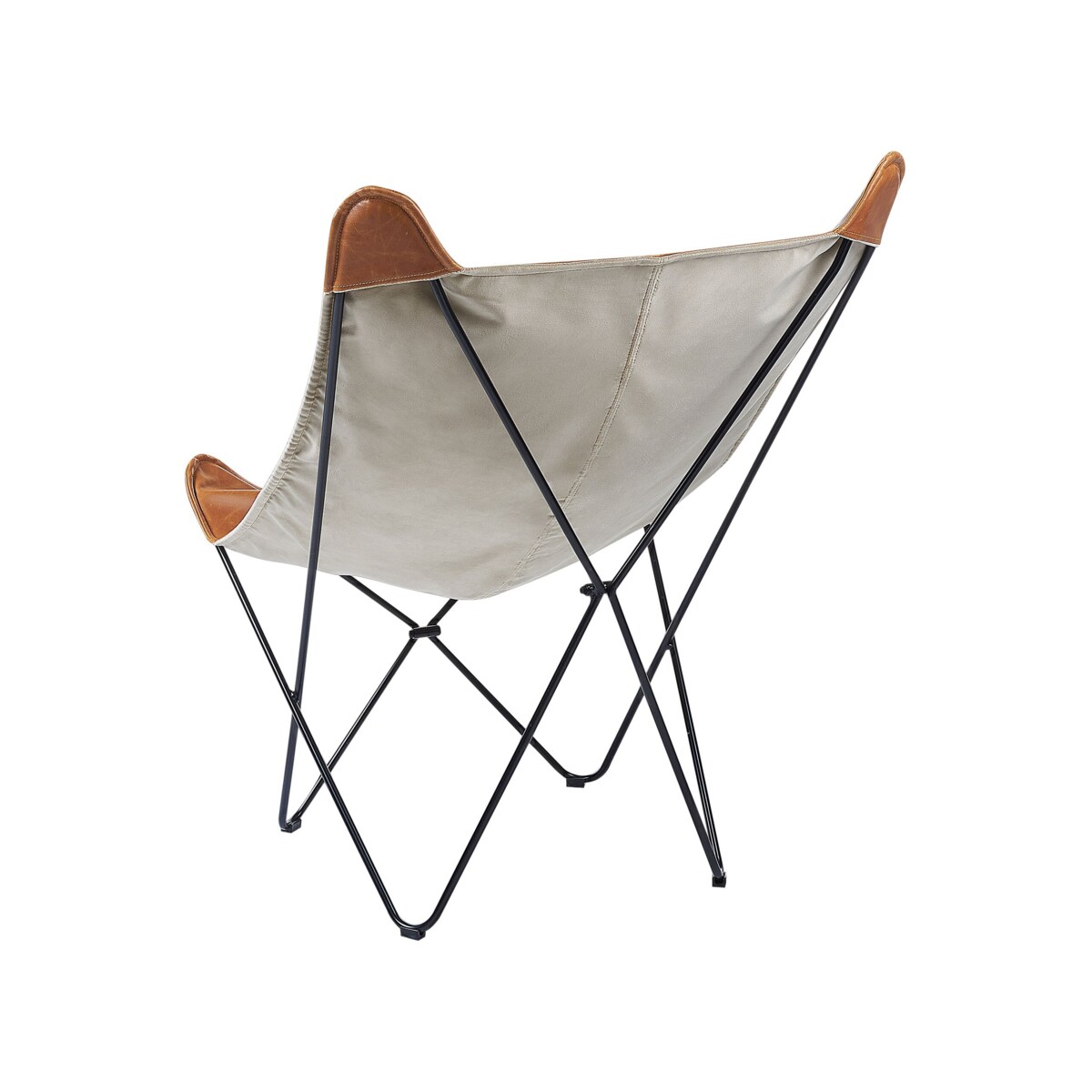 Fotel ekoskóra brązowy NYBRO