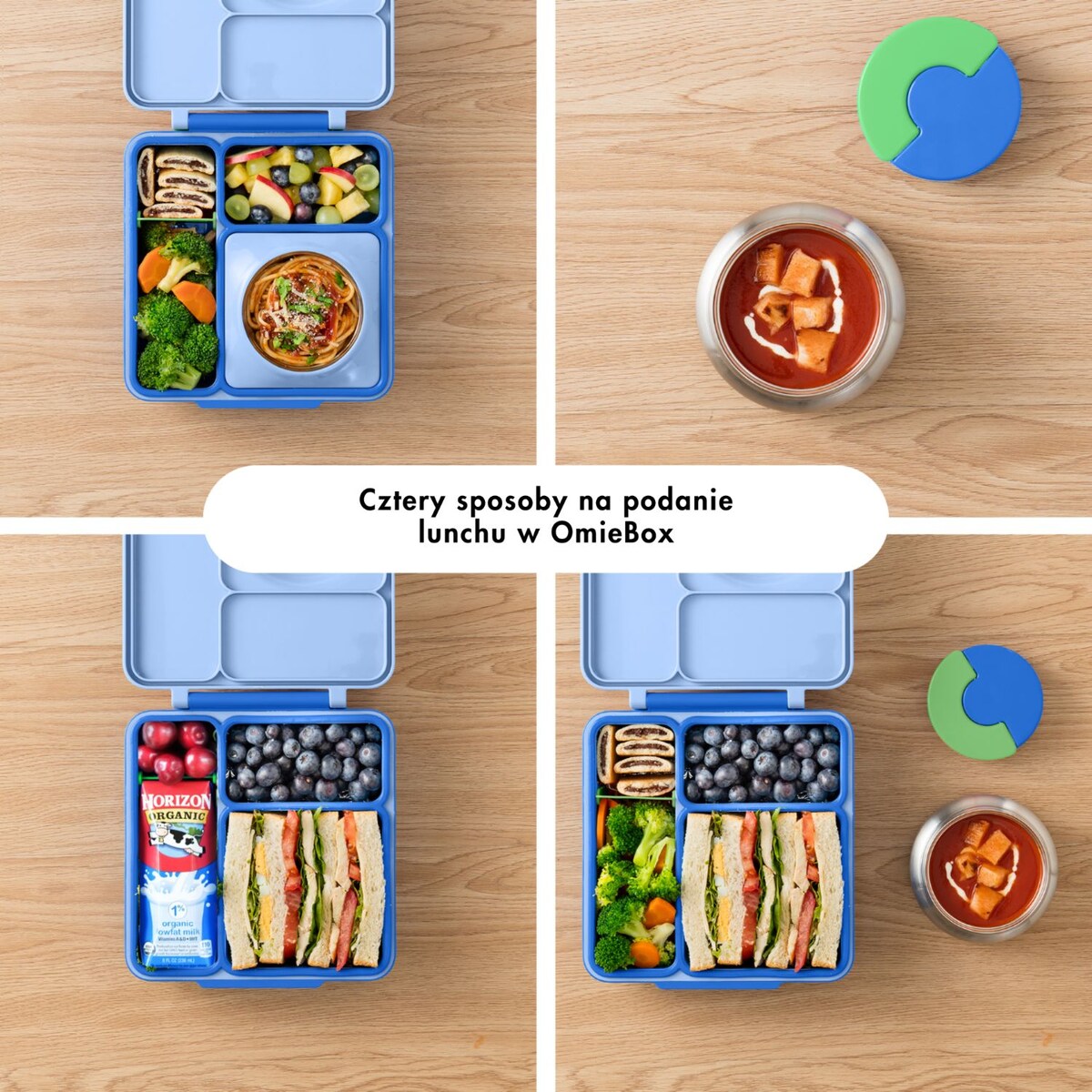 OMIE OMIEBOX lunch box z termosem, Sea Blue