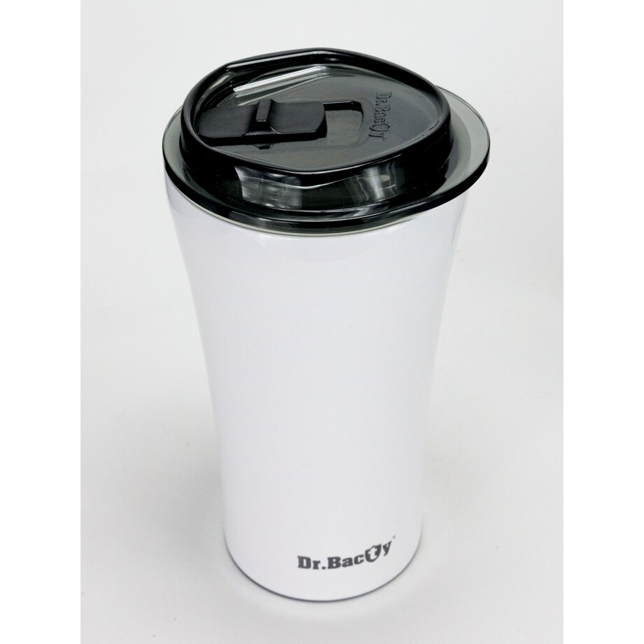 Kubek termiczny na kawę Dr.Bacty Apollo 2.0 - Oda do młodości - 360 ml - Glossy White
